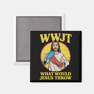 Disc Golf Wwjt Was Würde Jesus Werfen Frisbee Magnet
