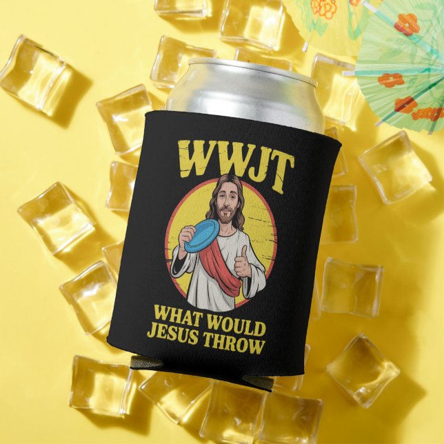 Disc Golf Wwjt What Would Jesus Throw Frisbee  Dosenkühler (In Situ Sommer)
