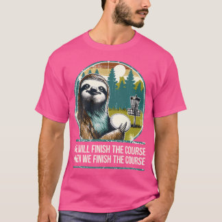 Disc-Golfer I Faultier Disc-Golf-Spieler T-Shirt