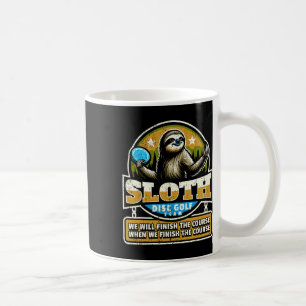 Disc Golfer I Lustiger Faultier Disc Golf Spieler Kaffeetasse