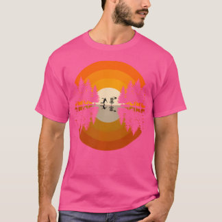 Disc-Golfer-Spieler - Silhouette Wald Frolf Frisb T-Shirt