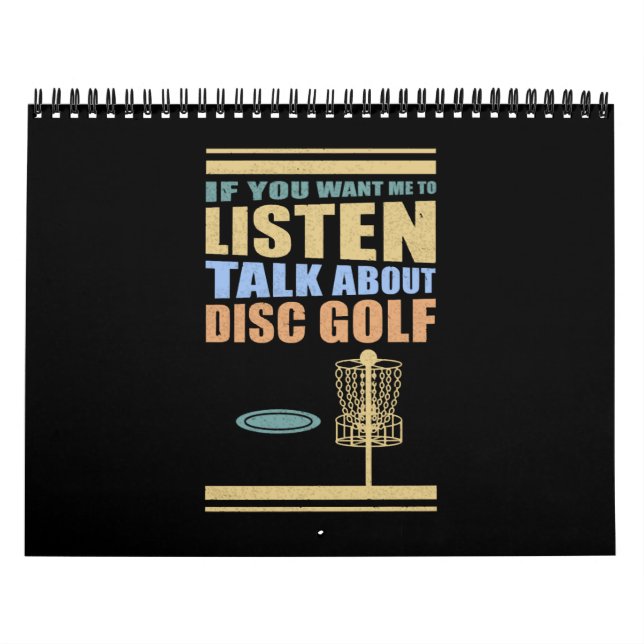 Disc Golfer über Golf Golf Golfspielen Kalender (Titelbild)