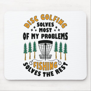 Disc Golfing löst die meisten meiner Probleme Ange Mousepad