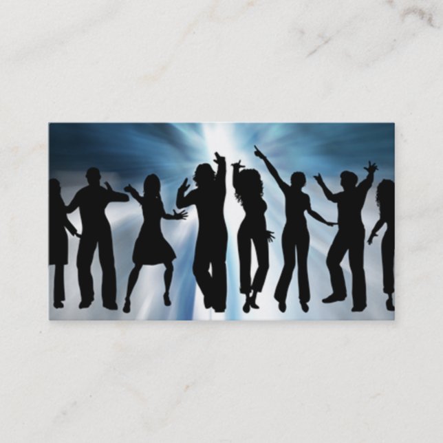 Disc-Jockey-Geschäfts-Karte Visitenkarte (Vorderseite)