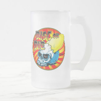 Disc_Or_Die Bier-Tasse Mattglas Bierglas