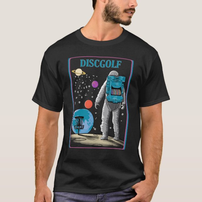 Discgolf Astronaut - Disc Golf T-Shirt (Vorderseite)