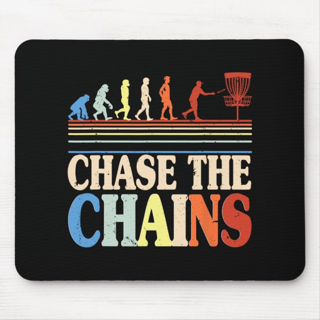 Discgolf Chase The Chains  Mousepad (Vorne)