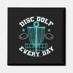Discgolf Täglich Skizze Frisbee Magnet