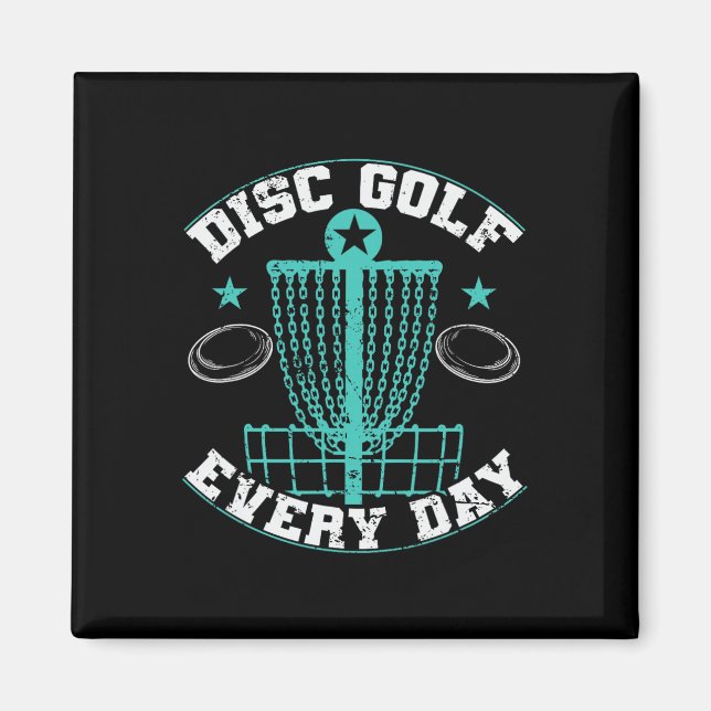 Discgolf Täglich Skizze Frisbee  Magnet (Vorne)
