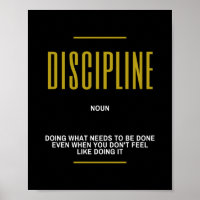 Discipline Inspiration Zitat