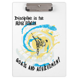 Discipline ist die Brücke zwischen Kampfkünsten Klemmbrett