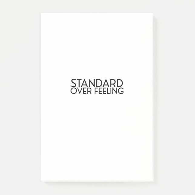 Discipline Over Motivation Minimalist  Post-it Klebezettel (Vorderseite)