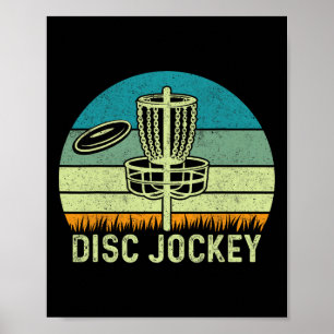 Discjockey - Lustiger Dj Song Liebhaber Frisbee Di Poster