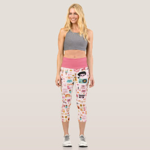 Disco 1970er Außerirdischer funky groovy  Capri Leggings