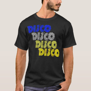 Disco 1970er Jahre Stil Wiederholung Vintag Disco T-Shirt
