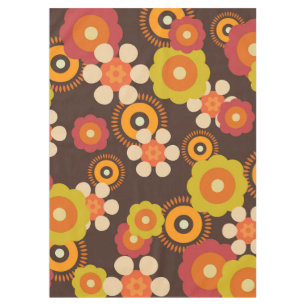Disco 70er 60er Retro Blume Pop Kultur Tischdecke