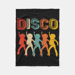 Disco 70er Disco-Shirt Vintage Retro Tanzen Fleecedecke
