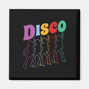Disco 70er Disco-Thema Vintage Retro Tanzen 1970' Magnet