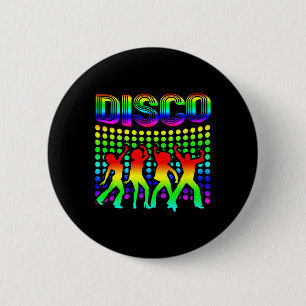 Disco 70er Disco-Thema Vintage Retro Tanzen 1 Button