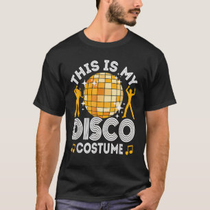 Disco 70er Disco-Themen- Disco-Party-Outfit T-Shirt