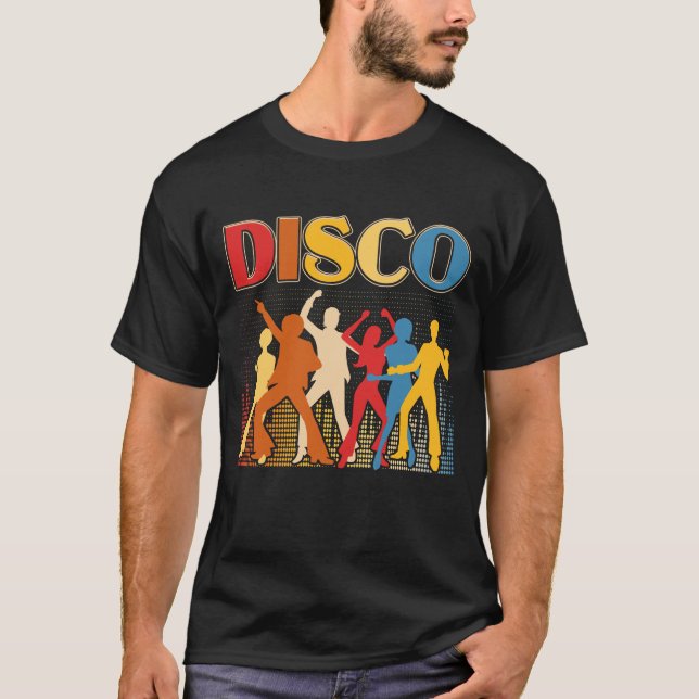 Disco 70er Disco Themenwelt Shirt Vintag Retro (Vorderseite)