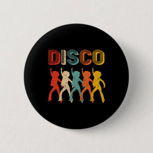Disco 70er Disco Themenwelt Shirt Vintag Retro Tan Button