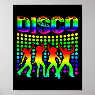 Disco 70er Disco Themenwelt Vintag Retro Dance 1 Poster