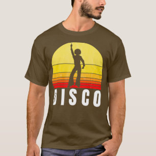 Disco 70er Vintage Retro Sonnenuntergang T-Shirt