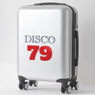 Disco 79 Pop Art Musik Unterhaltung Retro Aufkleber