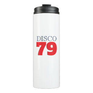 Disco 79 Pop Art Musik Unterhaltung Retro Thermosbecher