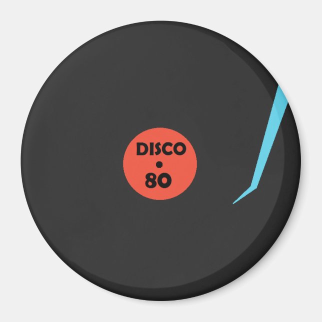 Disco 80 Record Magnet - Dance Party (Vorne)