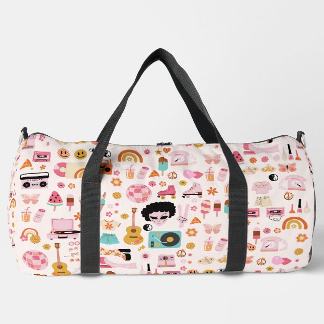 Disco Alien Funky Groovy Duffle Bag (Vorderseite)