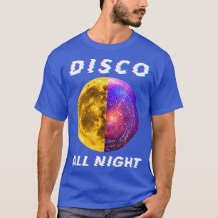 Disco All Night Mirror Ball Retro Vintag für T-Shirt
