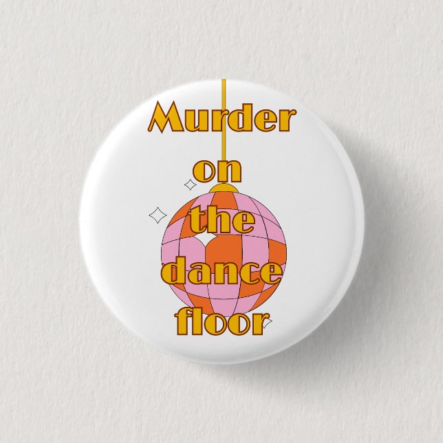 Disco auf der Tanzfläche  Button (Vorderseite)