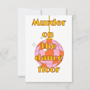 Disco auf der Tanzfläche Dankeskarte