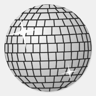 Disco-Ball-Aufkleber (rund) Runder Aufkleber