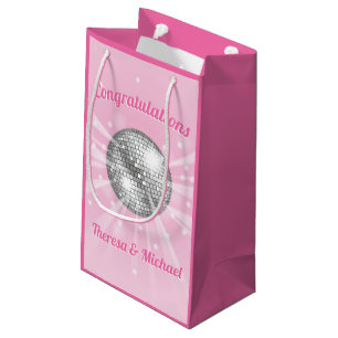 Disco Ball Baby Dusche Groovy Pink Girl Kleine Geschenktüte