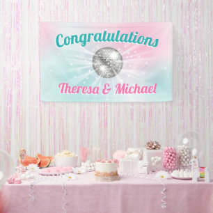 Disco Ball Baby Shower Groovy Banner
