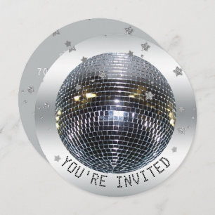 Disco Ball Birthday Party Disco Tanz Party Circle Einladung