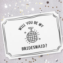 Disco Ball Bridesmaid Vorschlag | Spaß, Trendy, Ch