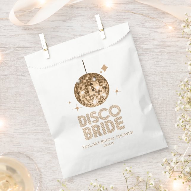 Disco Ball Disco Brautparty Geschenktütchen (Ausgeschnitten)