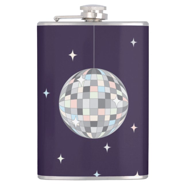 Disco Ball - Flasche Flachmann (Vorderseite)