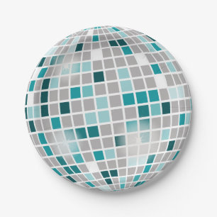 Disco-Ball-Geburtstags-Party-Papier-Teller-Kuchen Pappteller