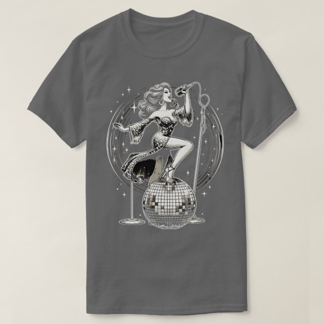 Disco Ball Girl T-Shirt (Design vorne)