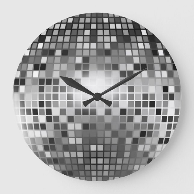 DISCO BALL GROßE WANDUHR (Vorderseite)