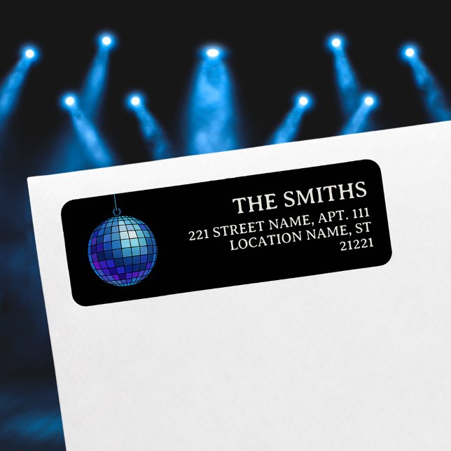Disco Ball Halloween Rücksendeadresse (Disco Ball Halloween Return Address Label)