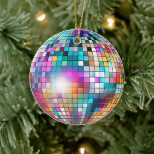 Disco Ball Keramik Ornament