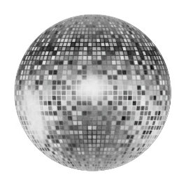 Disco Ball Party Silber Schimmer Glitzer Illusion Schneidebrett