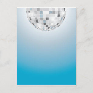 Disco Ball Postkarte