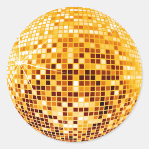 DISCO BALL RUNDER AUFKLEBER
